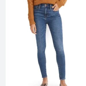 Madewell 10-inch high waist skinny jeans (wendover wash)